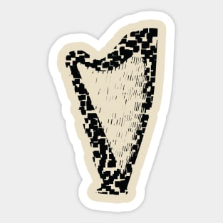 Harp Disjoined Sticker